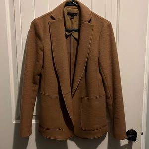 ANN TAYLOR Wool Blend Blazer Jacket in Camel